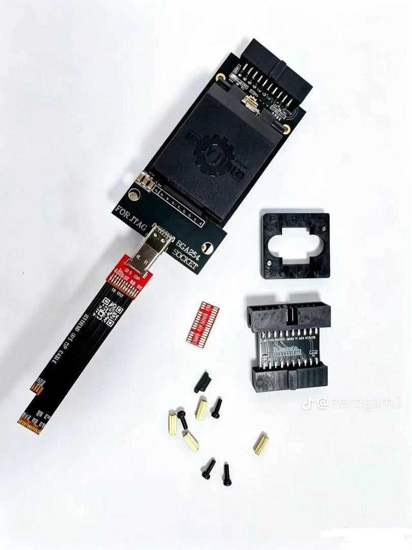 EASYJTAG ISP Adapter set  easyjtag ISP Adapter and ICFRIEND UFS ISP Flex cable for jtag UFS BGA254 socket
