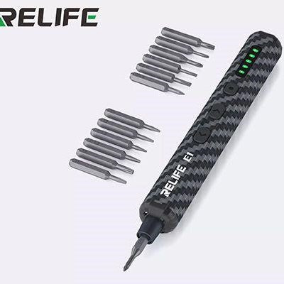 RELIFE E1 Carbon Fiber Precision Electric Screwdriver Set