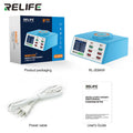 RELIFE RL-309AW 100W 8-Port Smart Charging Station – 15W Magnetic Wireless Fast Charger with HD LCD Digital Display & 45W PD Laptop Support