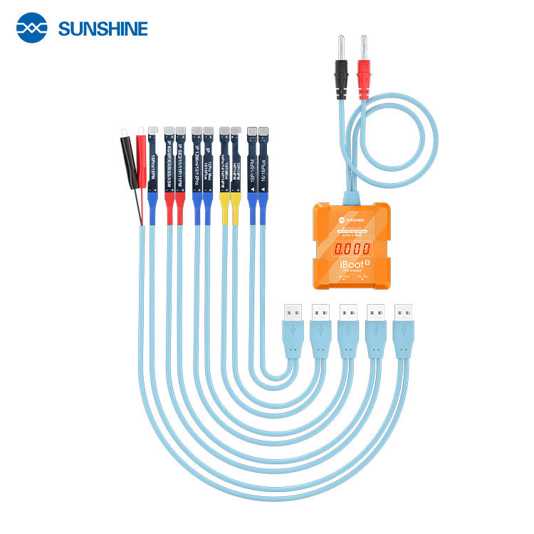 Sunshine iBoot D-Model 2-IN-1 Digital Boot Cable – Professional Smart Power Supply Cable for iPhone & Android Motherboard Diagnostics