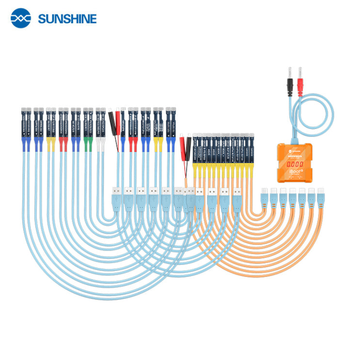 Sunshine iBoot D-Model 2-IN-1 Digital Boot Cable – Professional Smart Power Supply Cable for iPhone & Android Motherboard Diagnostics