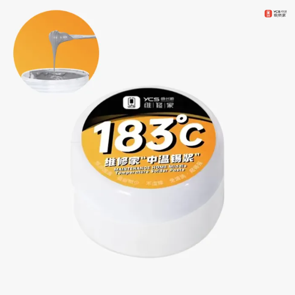 YCS Professional Solder Paste (50g) – 183°C Eutectic Sn63/Pb37 Welding Flux Paste for Precision BGA Reballing and Motherboard Repair