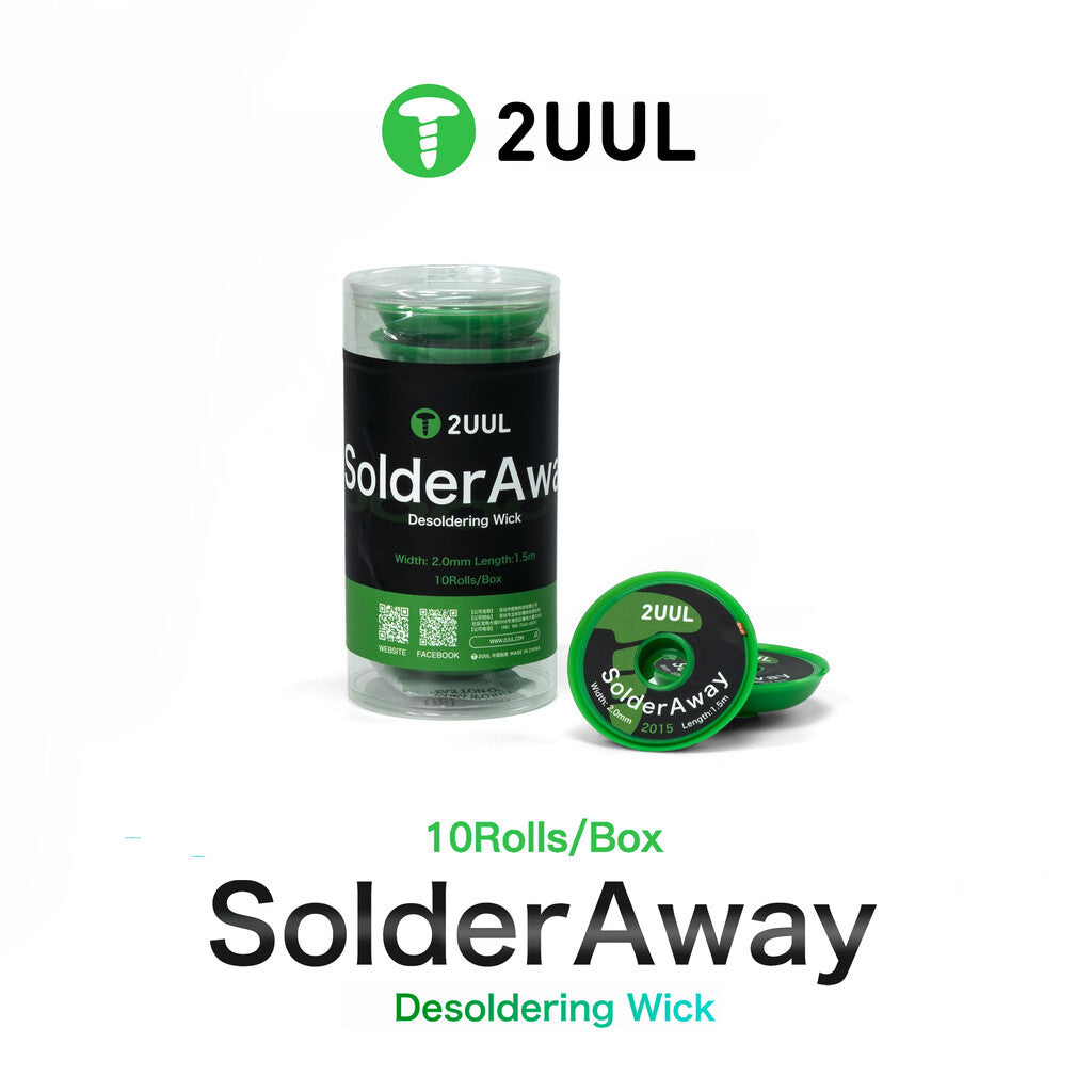 2UUL DW11 SolderAway Desoldering Wick 2015 10 Rolls/BOX